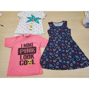 Mixed Lot Size Large Girls Two Tops & One Dress Size 10-12 Wonder Nation, Gildan
